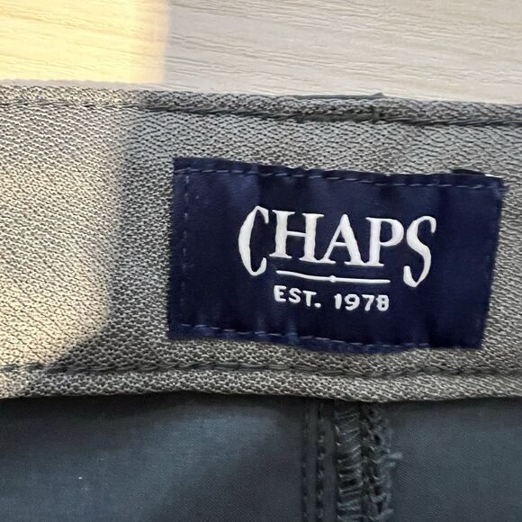 Mens Chaps Gray Golf Shorts Regular Fit 36 Casual Summer Preppy - Picture 4 of 9